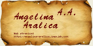 Angelina Aralica vizit kartica